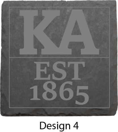 Kappa Alpha Order Stone Coasters - 4-Pack