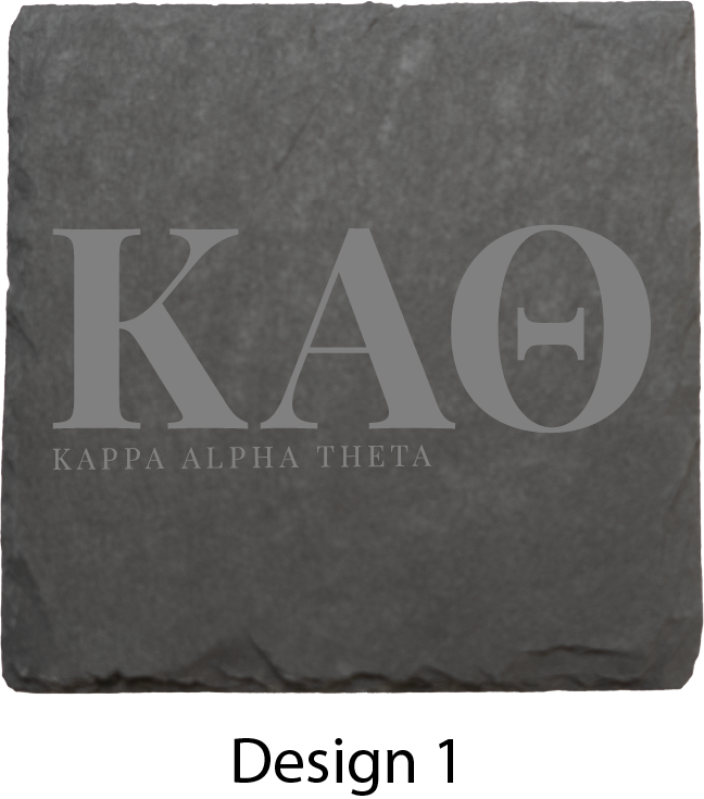 Kappa Alpha Theta Stone Coasters - 4-Pack