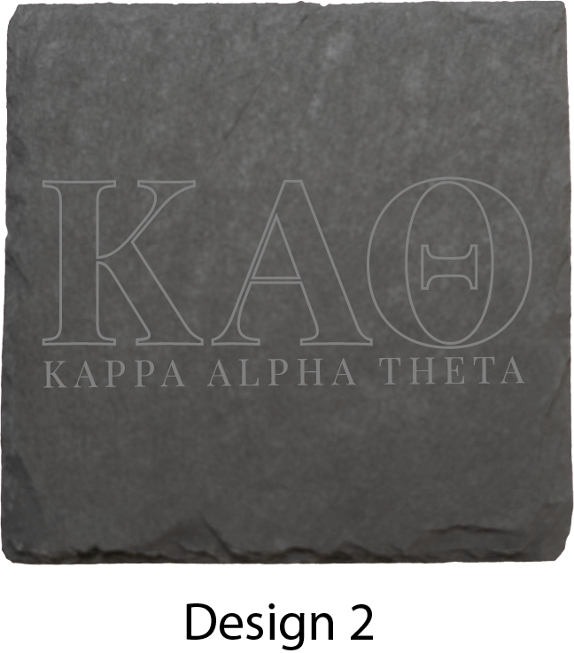 Kappa Alpha Theta Stone Coasters - 4-Pack