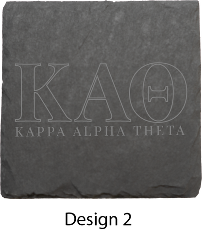 Kappa Alpha Theta Stone Coasters - 4-Pack