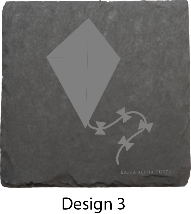 Kappa Alpha Theta Stone Coasters - 4-Pack