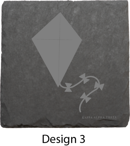 Kappa Alpha Theta Stone Coasters - 4-Pack