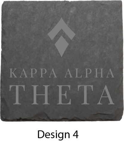 Kappa Alpha Theta Stone Coasters - 4-Pack