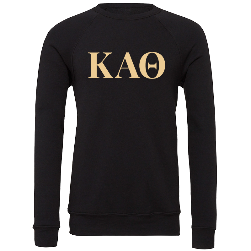 Kappa Alpha Theta Lettered Crewneck Sweatshirts