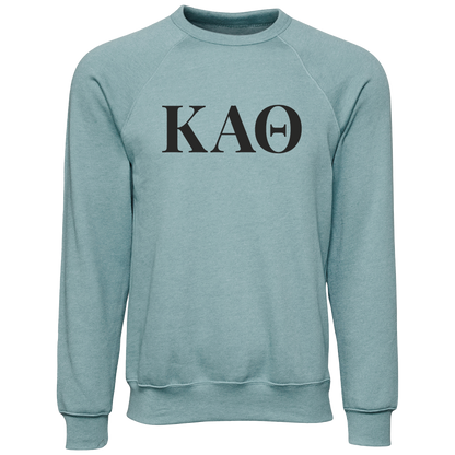 Kappa Alpha Theta Lettered Crewneck Sweatshirts