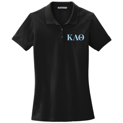 Kappa Alpha Theta Ladies' Embroidered Polo Shirt