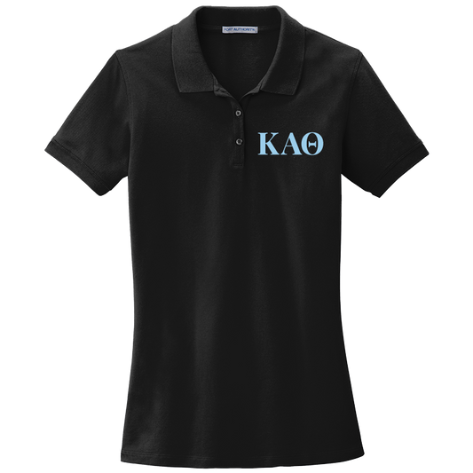 Kappa Alpha Theta Ladies' Embroidered Polo Shirt