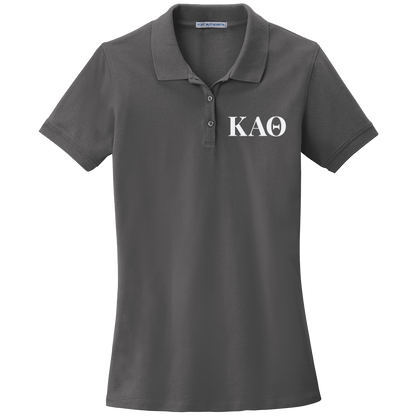 Kappa Alpha Theta Ladies' Embroidered Polo Shirt