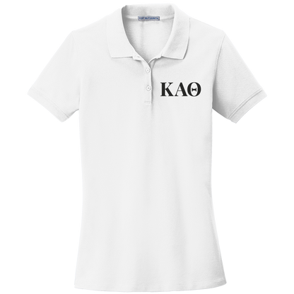 Kappa Alpha Theta Ladies' Embroidered Polo Shirt