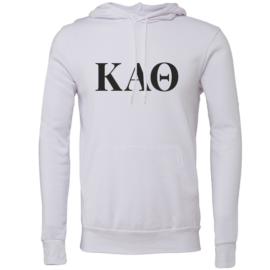 Kappa Alpha Theta Embroidered Lettered Hooded Sweatshirts