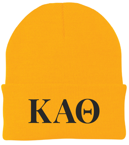 Kappa Alpha Theta Lettered Beanies