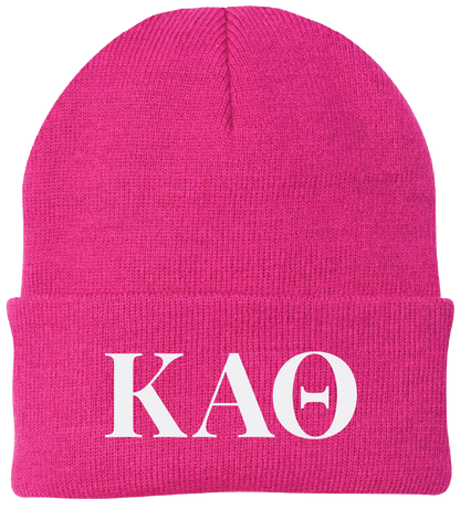Kappa Alpha Theta Lettered Beanies