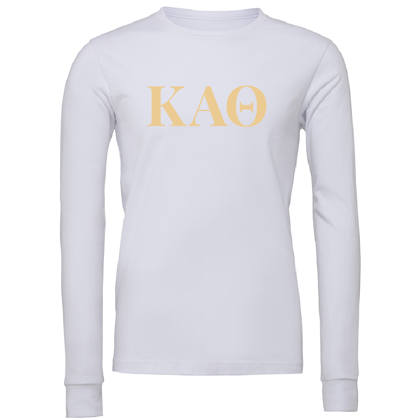 Kappa Alpha Theta Lettered Long Sleeve T-Shirts