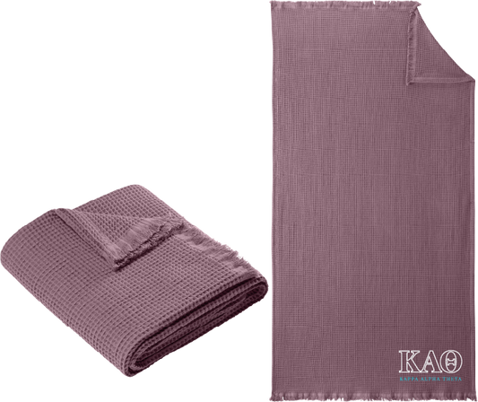 Kappa Alpha Theta Letters and Name Blankets