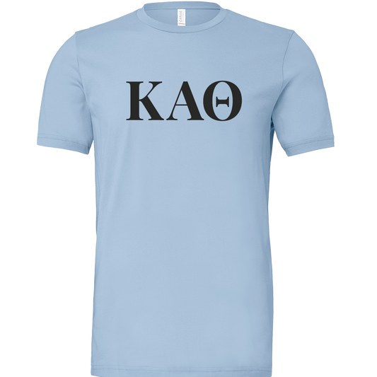 Kappa Alpha Theta Lettered Short Sleeve T-Shirts