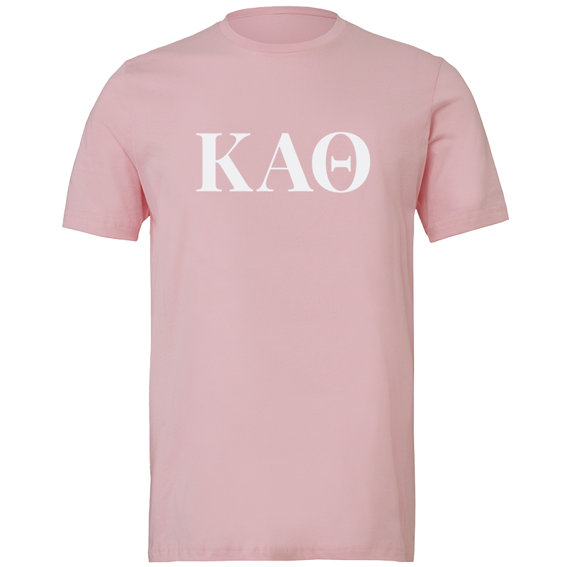 Kappa Alpha Theta Lettered Short Sleeve T-Shirts
