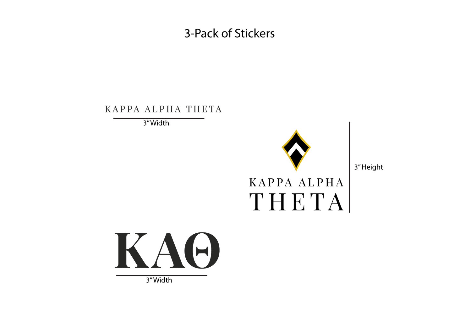Kappa Alpha Theta Stickers