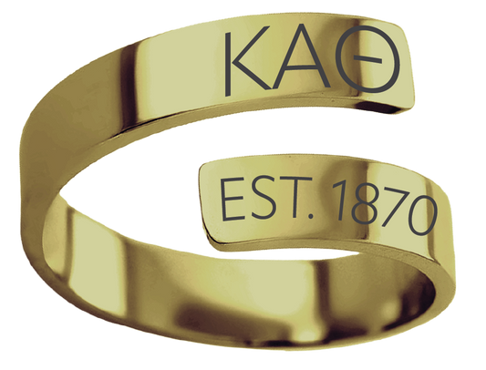 Kappa Alpha Theta Year and Letters Rings