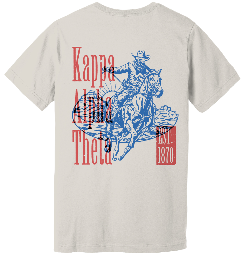 Kappa Alpha Theta Cowboy Graphic T-Shirt