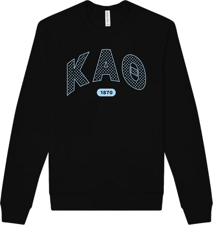 Kappa Alpha Theta Varsity Polka Dot Crewneck