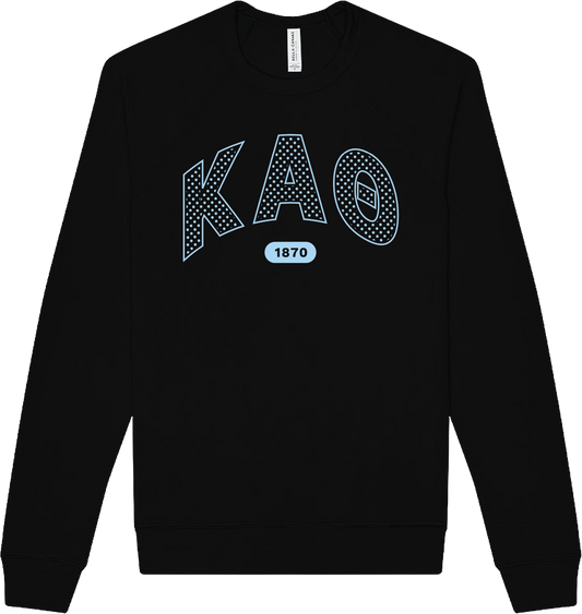Kappa Alpha Theta Varsity Polka Dot Crewneck
