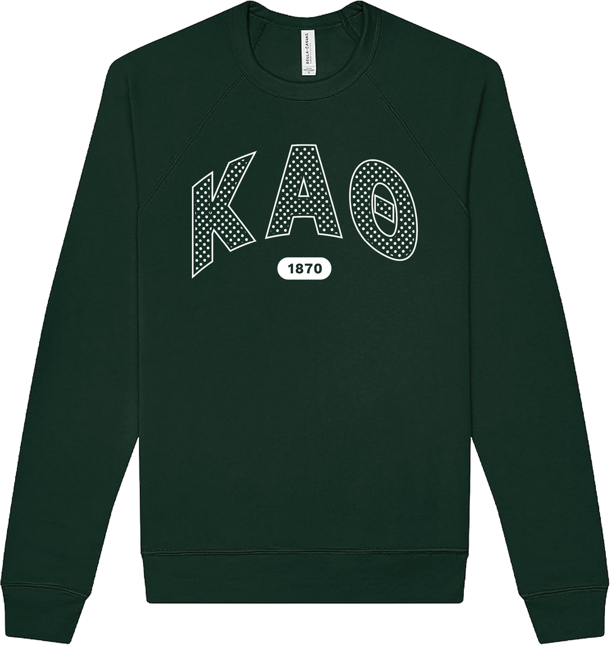 Kappa Alpha Theta Varsity Polka Dot Crewneck