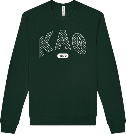 Kappa Alpha Theta Varsity Polka Dot Crewneck