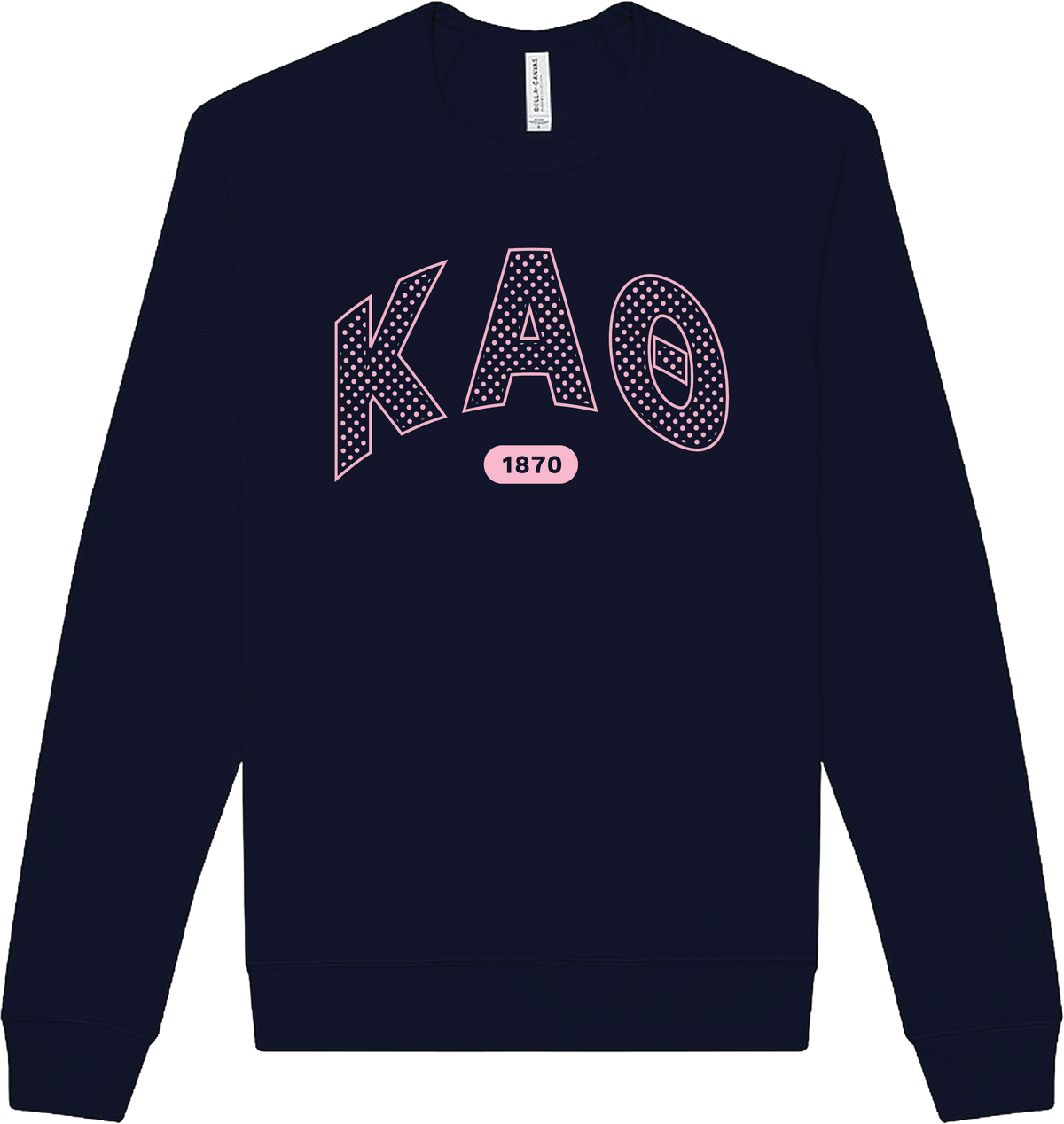 Kappa Alpha Theta Varsity Polka Dot Crewneck