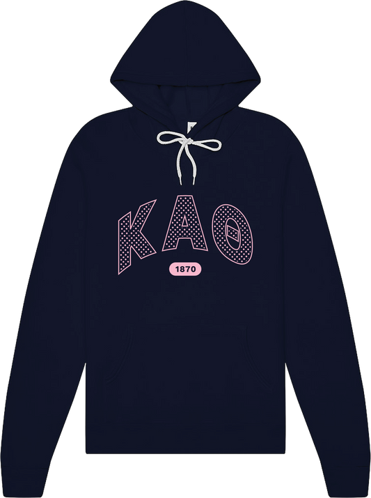 Kappa Alpha Theta Varsity Polka Dot Hoodie