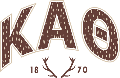 Kappa Alpha Theta Fawn Print Varsity Hoodie