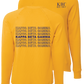 Kappa Beta Gamma Repeating Name Crewneck Sweatshirts