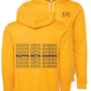 Kappa Beta Gamma Repeating Name Hooded Sweatshirts