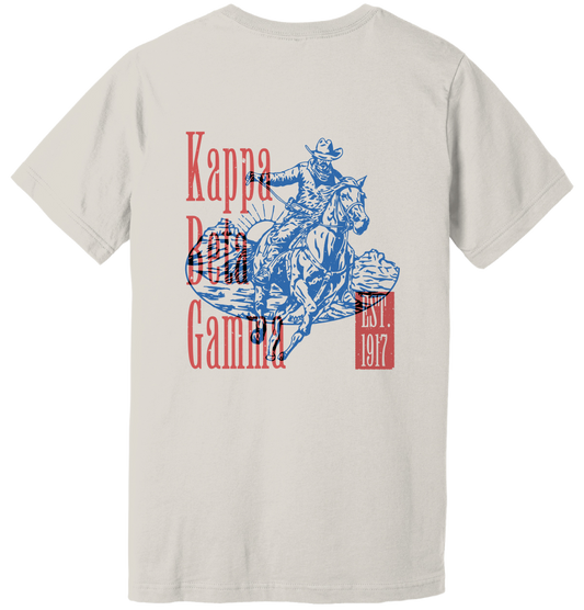 Kappa Beta Gamma Cowboy Graphic T-Shirt
