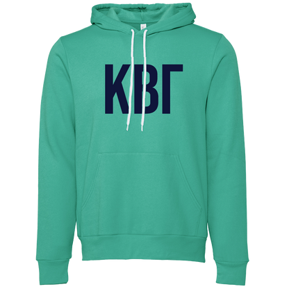 Kappa Beta Gamma Lettered Hooded Sweatshirts