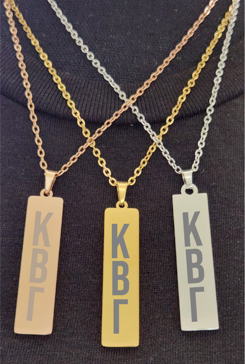 Kappa Beta Gamma Lettered Necklaces