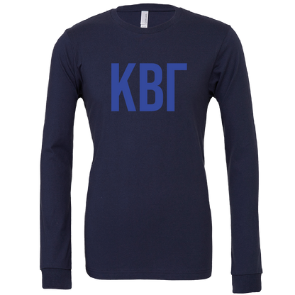 Kappa Beta Gamma Lettered Long Sleeve T-Shirts