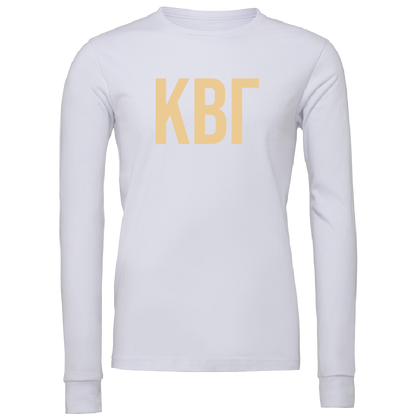 Kappa Beta Gamma Lettered Long Sleeve T-Shirts