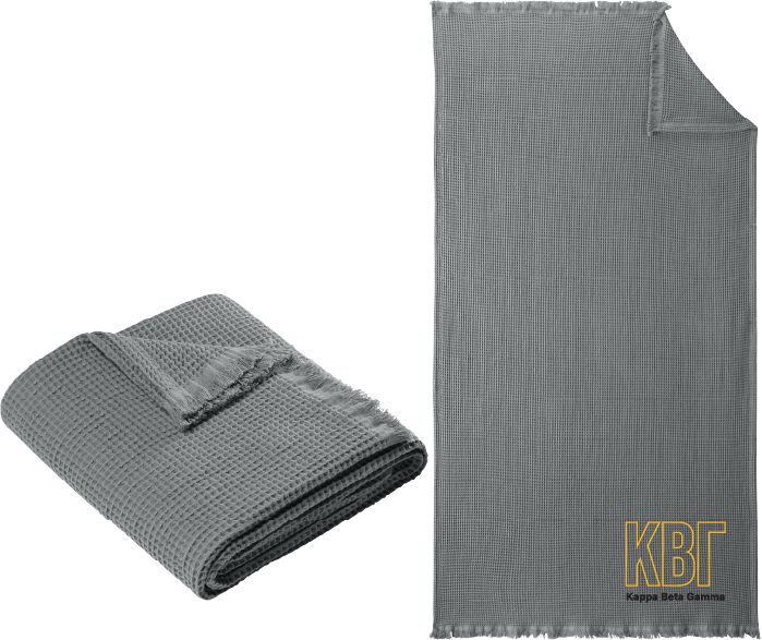 Kappa Beta Gamma Letters and Name Blankets