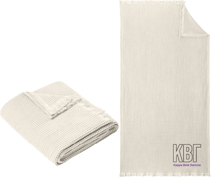 Kappa Beta Gamma Letters and Name Blankets