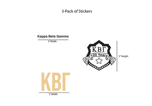 Kappa Beta Gamma Stickers
