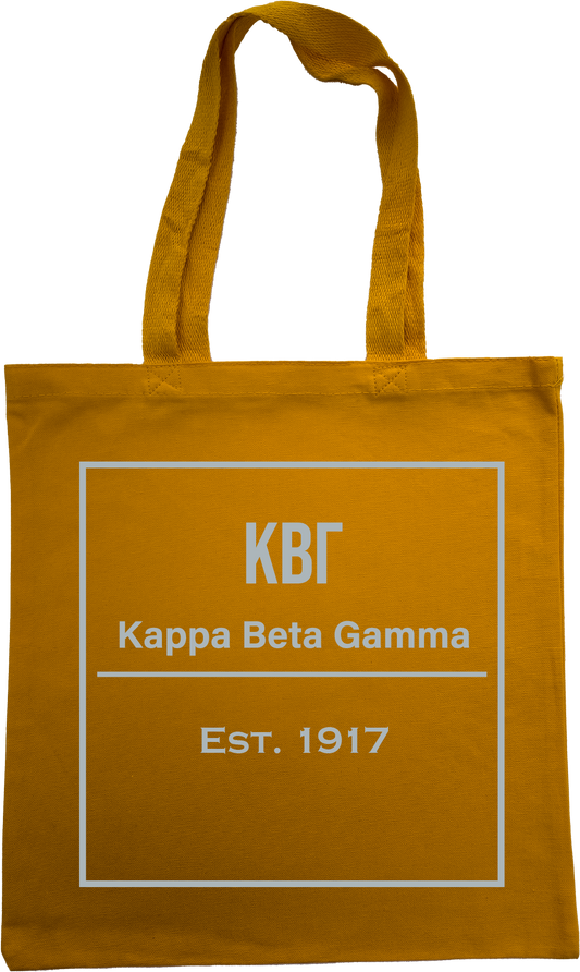 Kappa Beta Gamma Tote Bags