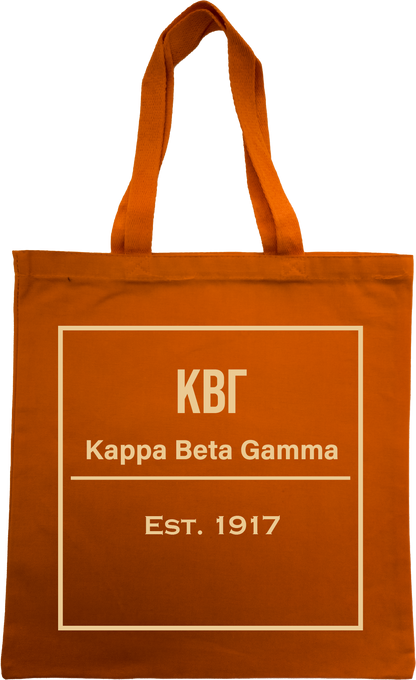 Kappa Beta Gamma Tote Bags