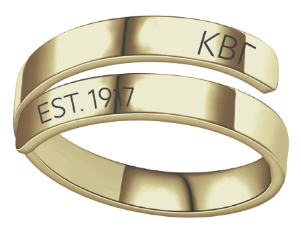 Kappa Beta Gamma Year and Letters Rings