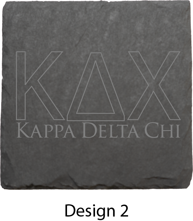 Kappa Delta Chi Stone Coasters - 4-Pack