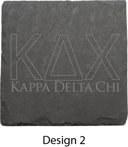 Kappa Delta Chi Stone Coasters - 4-Pack