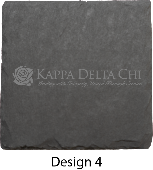 Kappa Delta Chi Stone Coasters - 4-Pack