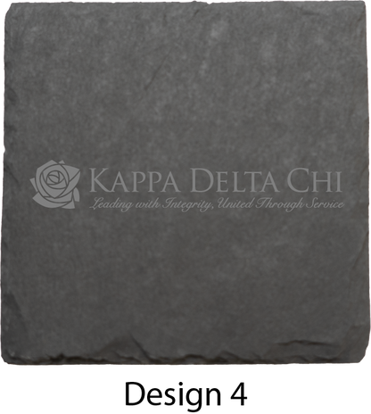 Kappa Delta Chi Stone Coasters - 4-Pack