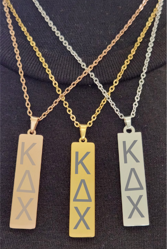 Kappa Delta Chi Lettered Necklaces