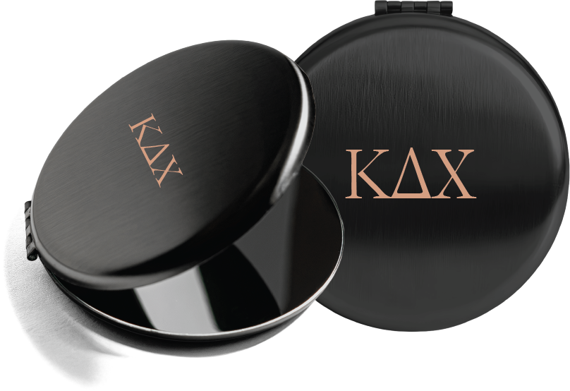 Kappa Delta Chi Lettered Pocket Mirrors