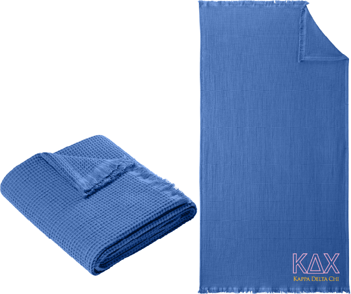 Kappa Delta Chi Letters and Name Blankets